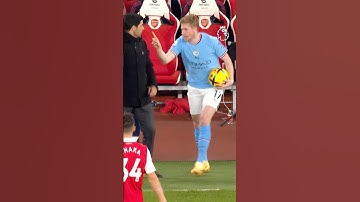 De Bruyne and Arteta Touchline DRAMA