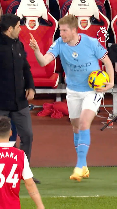 De Bruyne and Arteta Touchline DRAMA