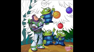 Happy Color Buzz & The Little Green Men Redecorate The Tree As They Had Missed Christmas.