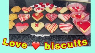 Valentines biscuits ️حلوة الطابع خرجت منها حلوة هبال