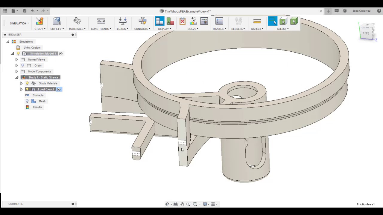 ENGR 210 FEA Drone Chasis Deflection Study