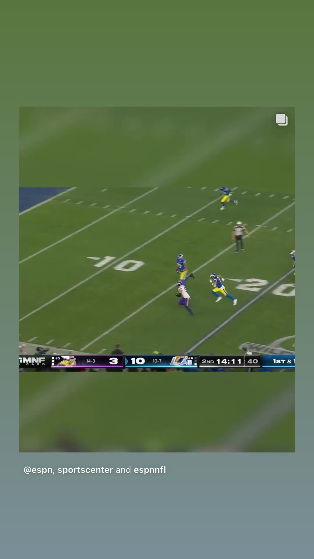 This moment changed the outcome #hoodnews #larams #vikings #NFL #football #sports #omg #how #wow #us