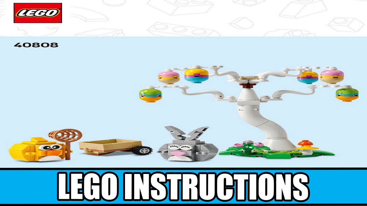 LEGO Instructions - Seasonal - 40808 - Easter Bunny and Chick Egg Hunt - Easter