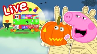 🔴 Peppa Pig HALLOWEEN LIVE! 👻 SPOOKIEST Episodes 🎃 Kids Cartoons 🔴