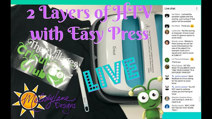 Using the Easy Press with Two Layers of HTV