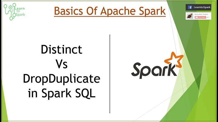 Apache Spark | Distinct Vs Drop Duplicates | Basic of Spark SQL  | LearntoSpark