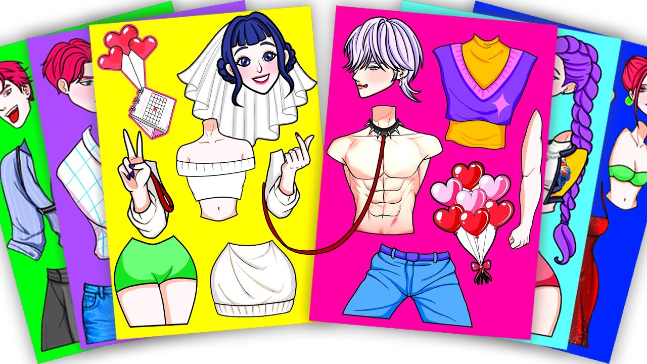 Crazy Wedding of HUNTRIX ZOEY and MYSTERY SAJA - KPOP DEMON HUNTERS | Sticker book diy