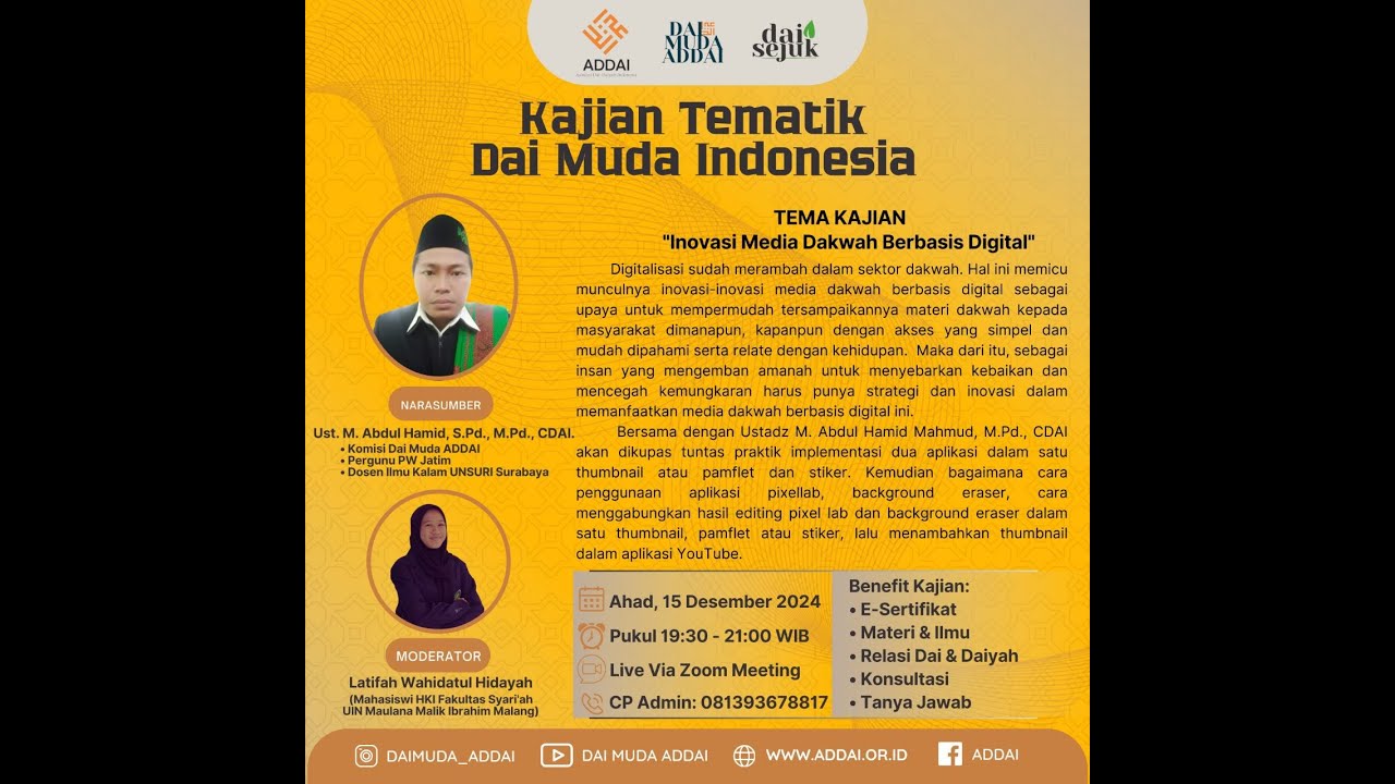 Inovasi Media Dakwah Berbasis Digital (Kajian Tematik Da'i Muda ...
