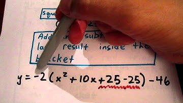 Converting to Vertex Form by Completing the Square