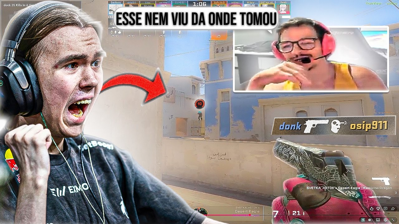 DONK jogou CONTRA a NATA da FACEIT EUROPEIA 🔥+3K ELO, será que DEU JOGO?