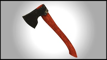 Maya 2018 - Simple Axe Modeling