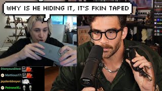 xQc Crashes Out \u0026 Calls Out Hasan for Taping Collar after Hasan Purposely Hides Brand Showing It