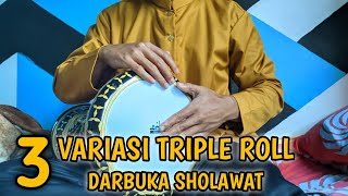 EASY DARBUKA SHOLAWAT TRIPLE ROLL VARIATION TUTORIAL WITH FORMULA