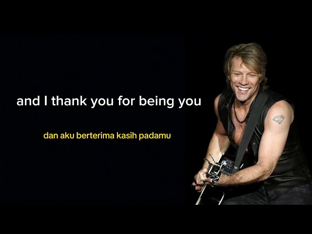 musikku ~ thank you for being you - Bon Jovi ( lirik dan terjemahan indonesia ) cover by Octa sounds class=