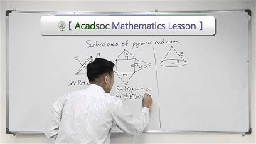 Three-Dimensional Geometry: Surface Area of Pyramid and Cones
