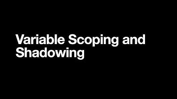 JavaScript: Variable Scoping and Shadowing
