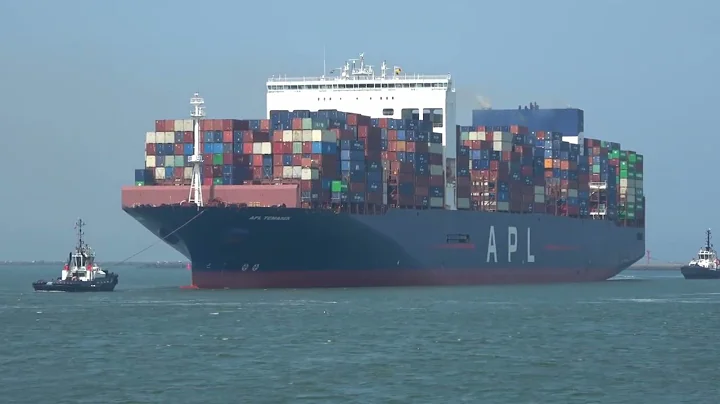 Large Collection of Massive Containerships in Port of Rotterdam 2024