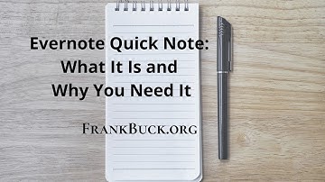 Evernote Quick Note | What It Is and Why You Need It