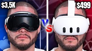 APPLE VISION PRO VS META QUEST 3 (COMPARACION DEFINITIVA)