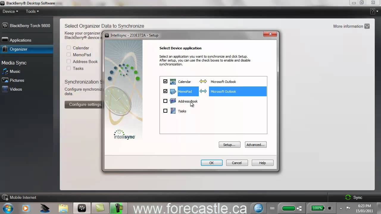 How To Synchronise Your Blackberry To MS Outlook YouTube