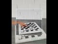White And Black 15 Inches Marble Tournament Checkers Set