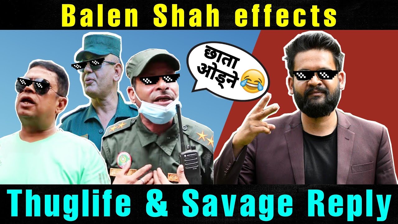 Balen Shah Thuglife effects  Mukunda Thuglife    Savage Reply  Santosh Pant Thuglife 