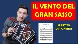 Video thumbnail of "Il vento del Gran Sasso (VALZER) - SPARTITO PER ORGANETTO - Antonello Laurino"