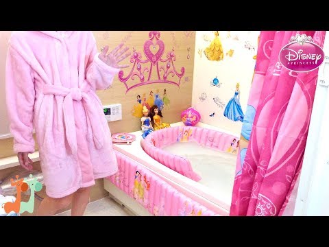 プリンセス バスルーム お風呂 DIY ディズニー / Disney Princess Bathroom DIY | Bubble Bath