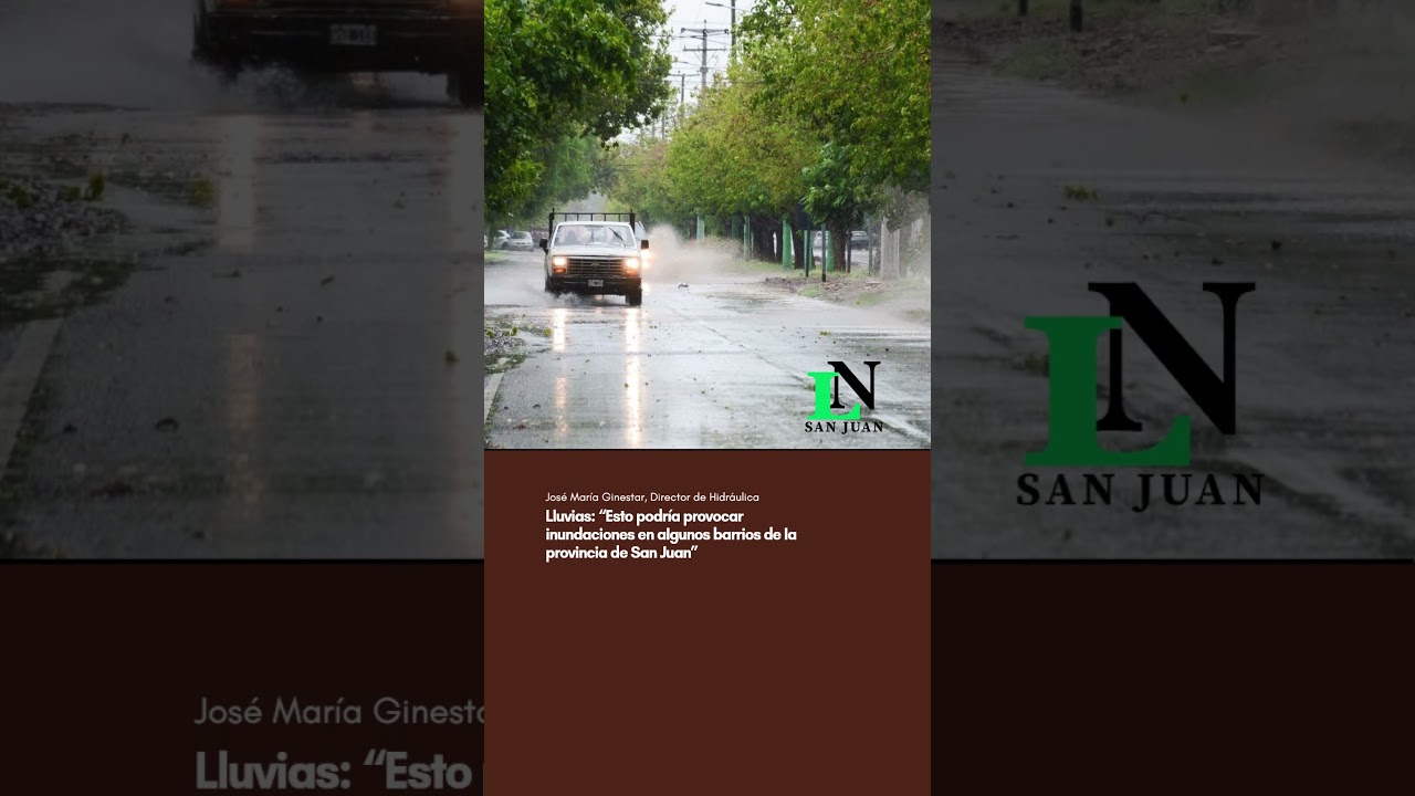 Lluvias: “Esto podría provocar inundaciones en algunos barrios de la provincia de San Juan”