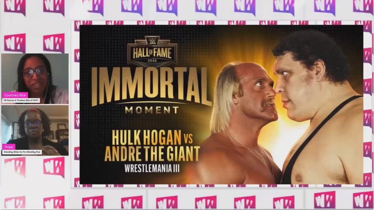 Hulk Hogan vs Andre The Giant #WrestleMania 3 enters the WWE Hall Of Fame!