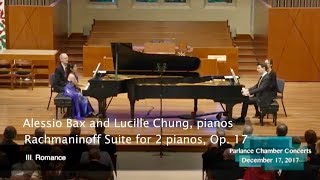Bax-Chung Piano Duo: Romance from Rachmaninoff Suite No. 2, Op. 17
