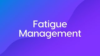 Fatigue Management Course Trailer