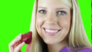 Healthy Eating Green Screen - Chroma Key - No Copyright