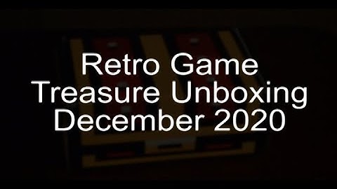 Retro Game Treasure Unboxing December 2020-AngryMonkeyGames