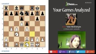 Your Games Analyzed By WGM Tatev Abrahamyan -- 6/23/15