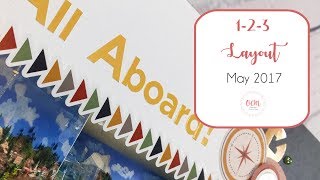 May 1-2-3 Scrapbook Layout