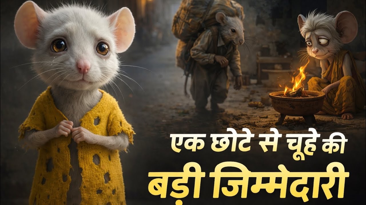 एक छोटे से चूहे की बड़ी जिम्मेदारी | Emotional Story||😭😭