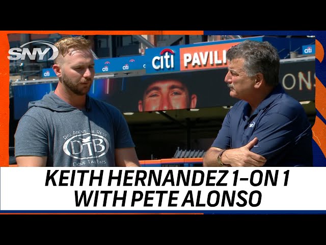 Keith Hernandez sits down with the Mets' star first baseman of today, Pete  Alonso