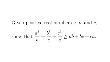 Proving this problem using the AM-GM Inequality