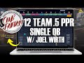 TFW LIVE! | 12 Team Half PPR Mock Draft with Joel Wirth | Fantasy Football 2022 | Ep. 291