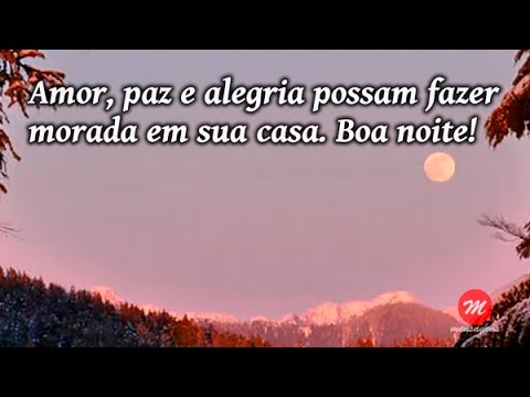 Mensagem de boa noite em vídeo