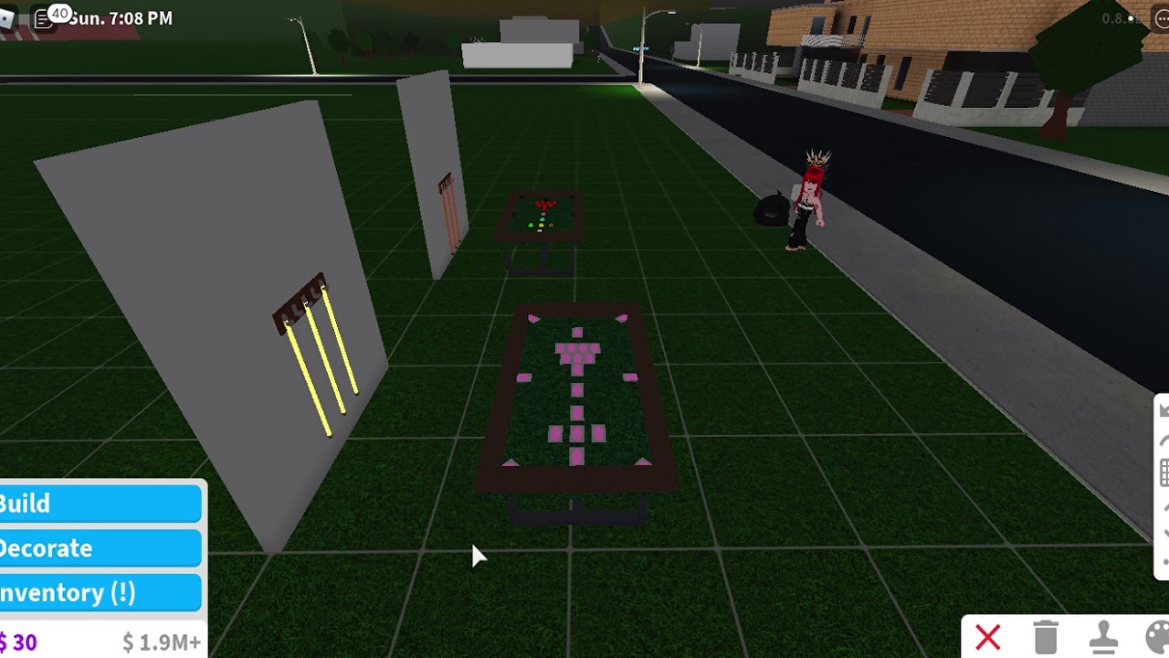 Roblox, Bloxburg tutorial on snooker table YouTube