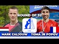 Toma junior popov fra vs mark caljouw ned r32 madrid spain master 2024 badminton