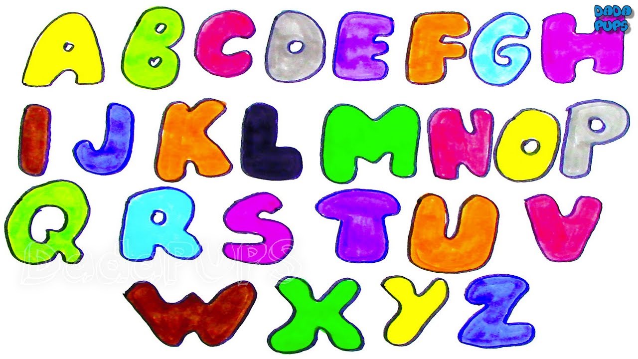 How to Draw abcdefghijklmnopqrstuvwxyz - Learn ABC Song For Kids - learn  alphabet for kids from abcdefghijklmnopqrstuvwxyzaa Watch Video 