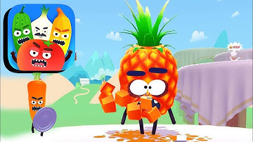 HIT TOMATO 3D 🍅🍌🥦 All Levels Android,ios (Levels 11-19)