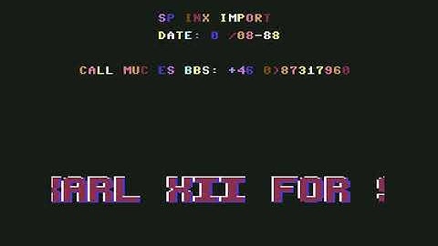 sphinx intro 1 ! Commodore 64 (C64)
