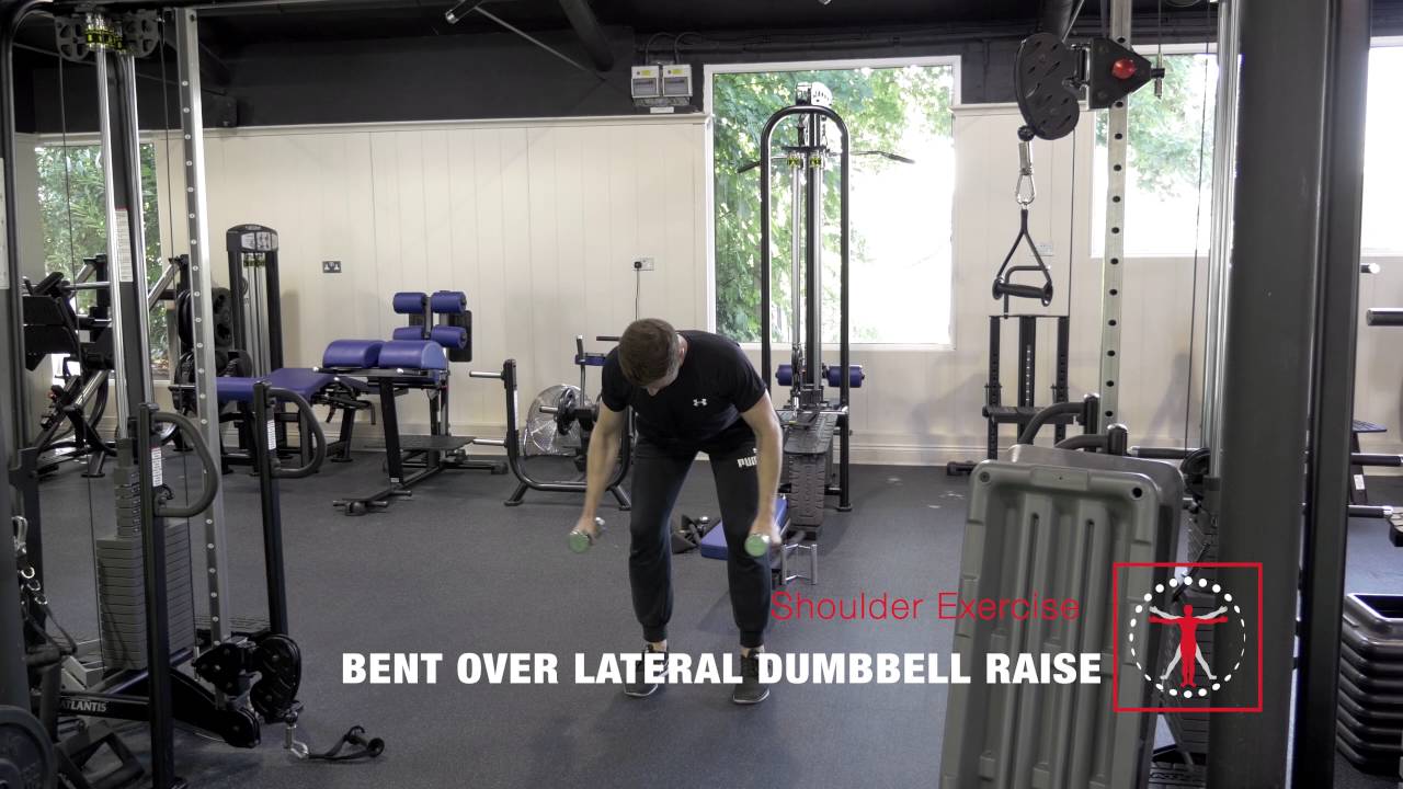 Bent Over Lateral Dumbbell Raise Technique Demonstration - YouTube