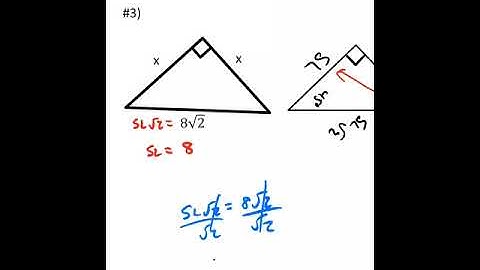 Geometry Notes 8.4 Special Right Triangles (part 1)