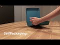 Square cardboard box for sushi | Video Montage ref: 2237 | Selfpackaging