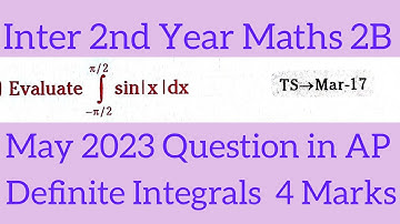 Inter 2nd Year Maths 2B||Definite integrals in telugu@maths naresh eclass